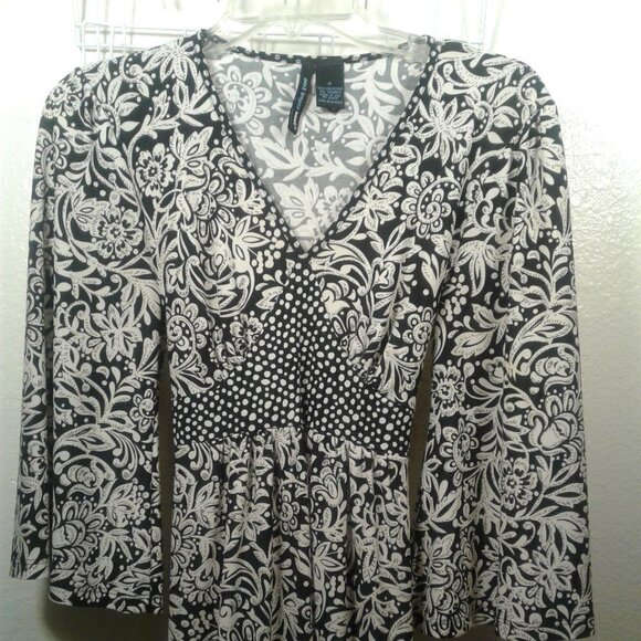 San Tropez West Tie Back Blouse Size: S - Picture 2 of 14